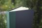 Preview: Writing and notebook black, with green linen